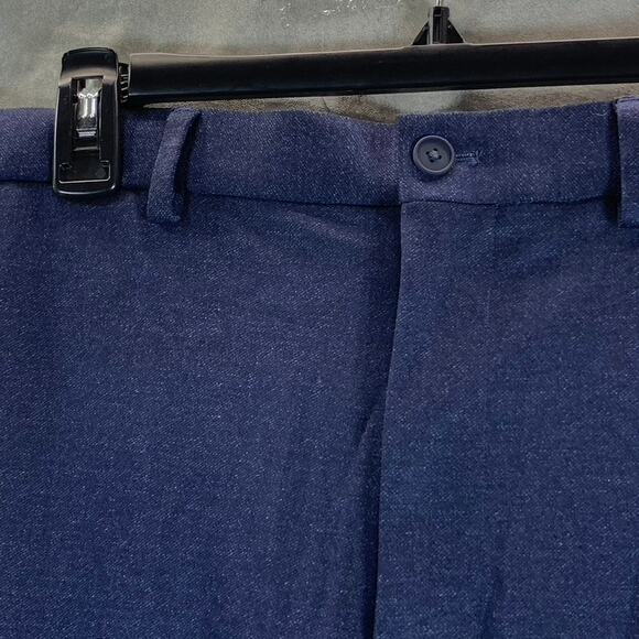 CALVIN KLEIN Men's Navy Slim-Fit Knit Suit Separate Dress Pants SZ 34X34 - Picture 4 of 13